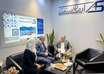 The presence of the Mr.Maghazei, the esteemed vice president of production of Bakhtar Group, at the Arman Sanat Pouyesh Kimia Company, a subsidiary of Nano Pouyesh Kimiya Company, booth at the 19th Iran Plast Exhibition